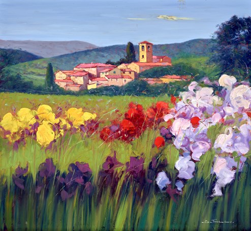 Ricordando La Toscana IV by Bruno Tinucci - Original Painting on Stretched Canvas